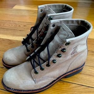 Lightly Used Chippewa Tan Leather Boots
